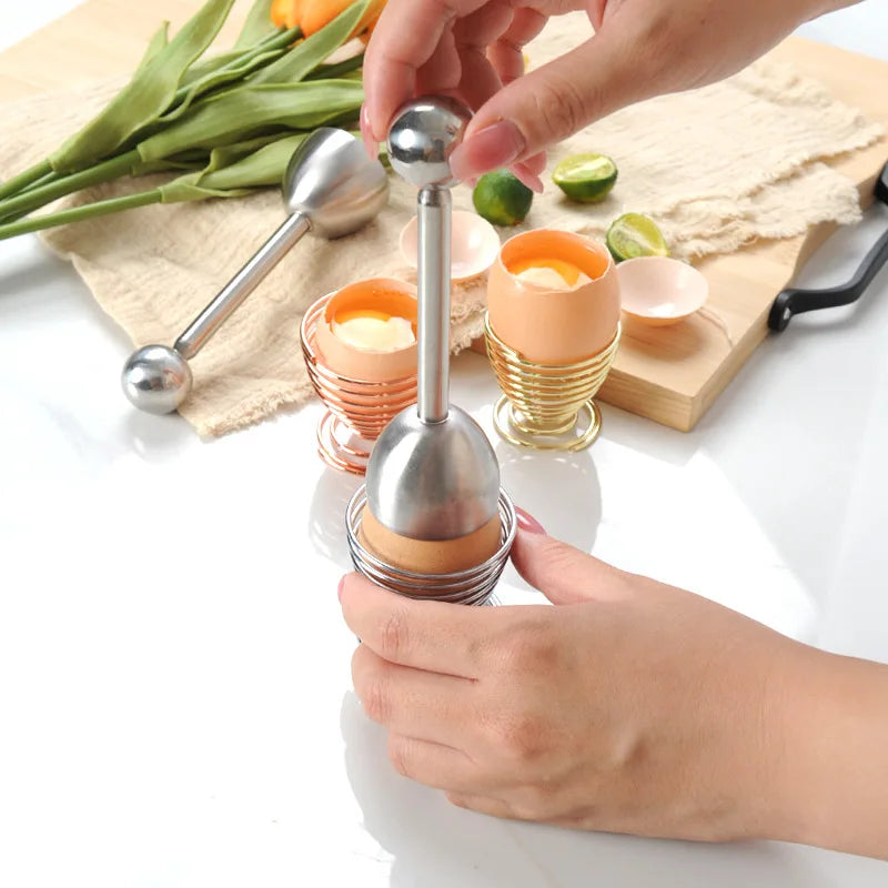 Egg Opener | Stainless Steel Egg Shell Cutting Knocker