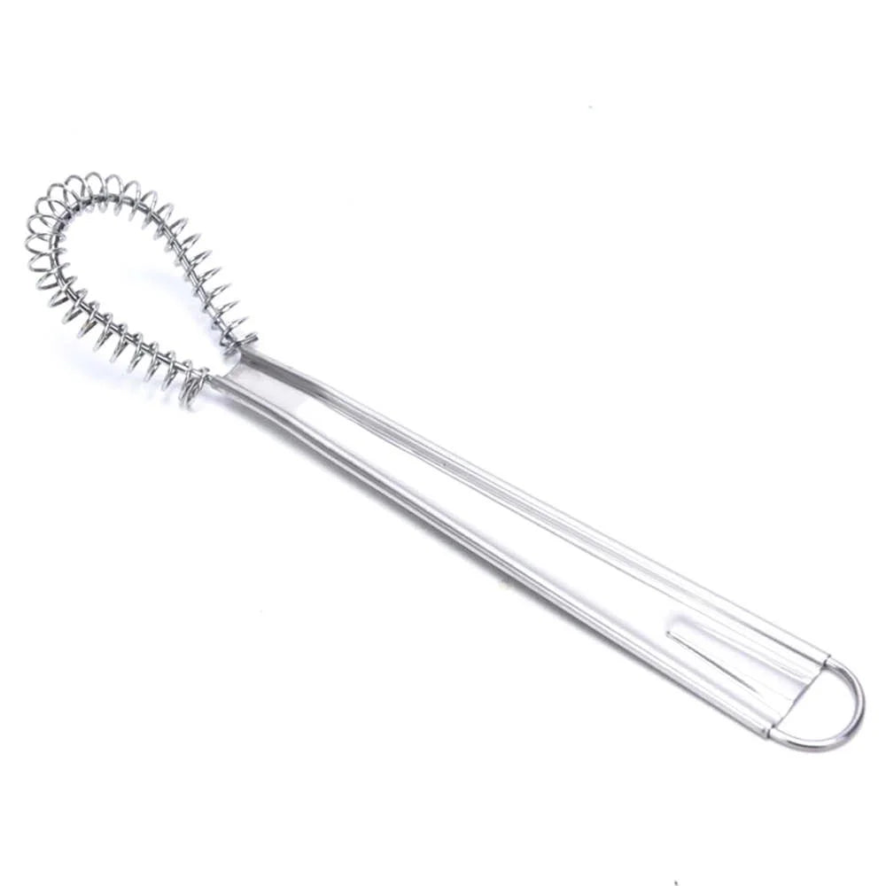 Stainless Steel Spring Manual Whisk | Handheld Mini Egg Beater for Smooth Mixing