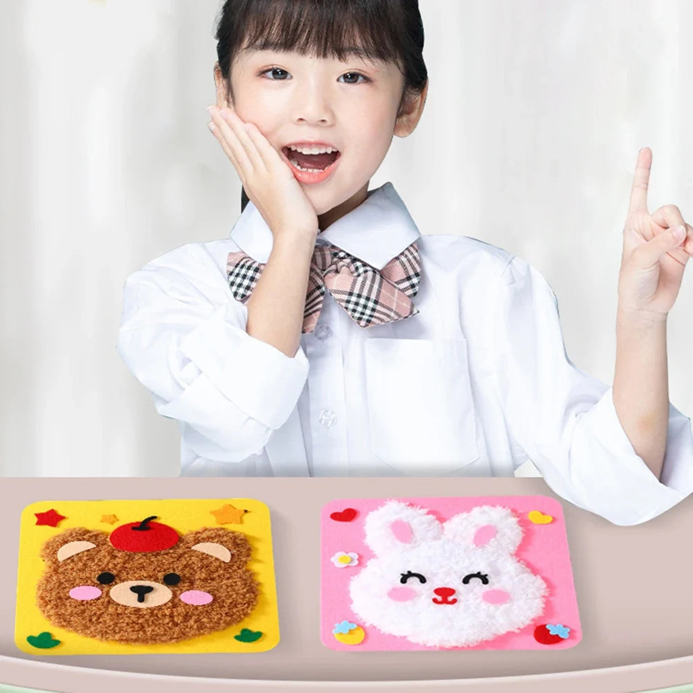 Creative DIY Sewing Kit for Beginners | Cute Animal Embroidery Doll Set