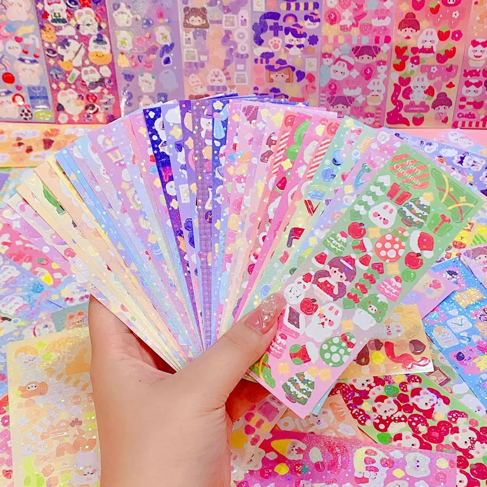 200p Kawaii Stickers for Kids | Cute Stationery Diary Decoration Set