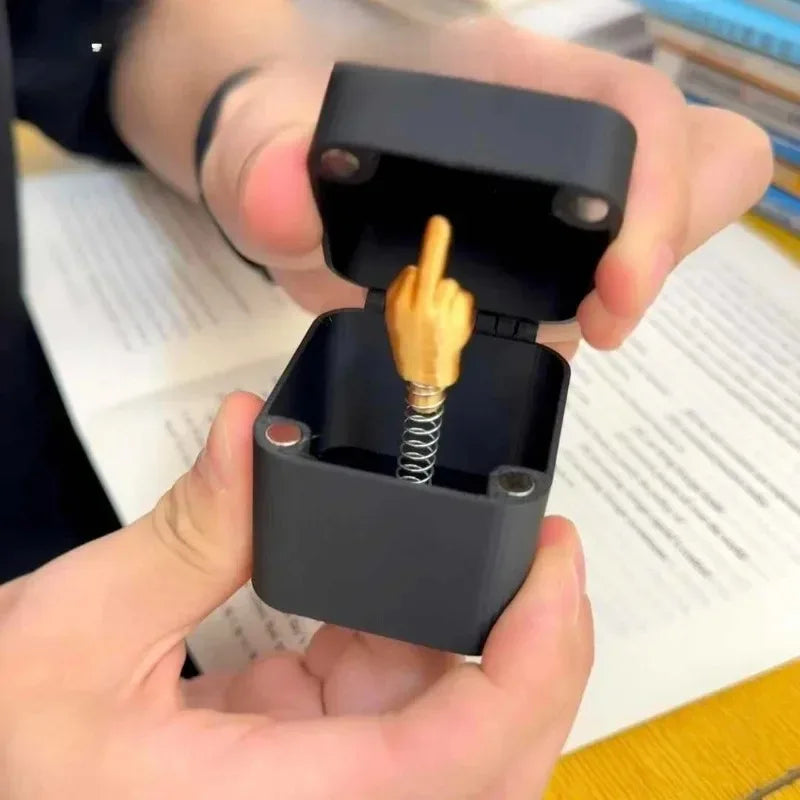 The Pop-up Middle Finger Gift Box for Creative Desk Pranks | Novelty Home Decor