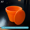 Pet Whisker and Fur Collector | Mini Flower Pot Cat Whisker Holder