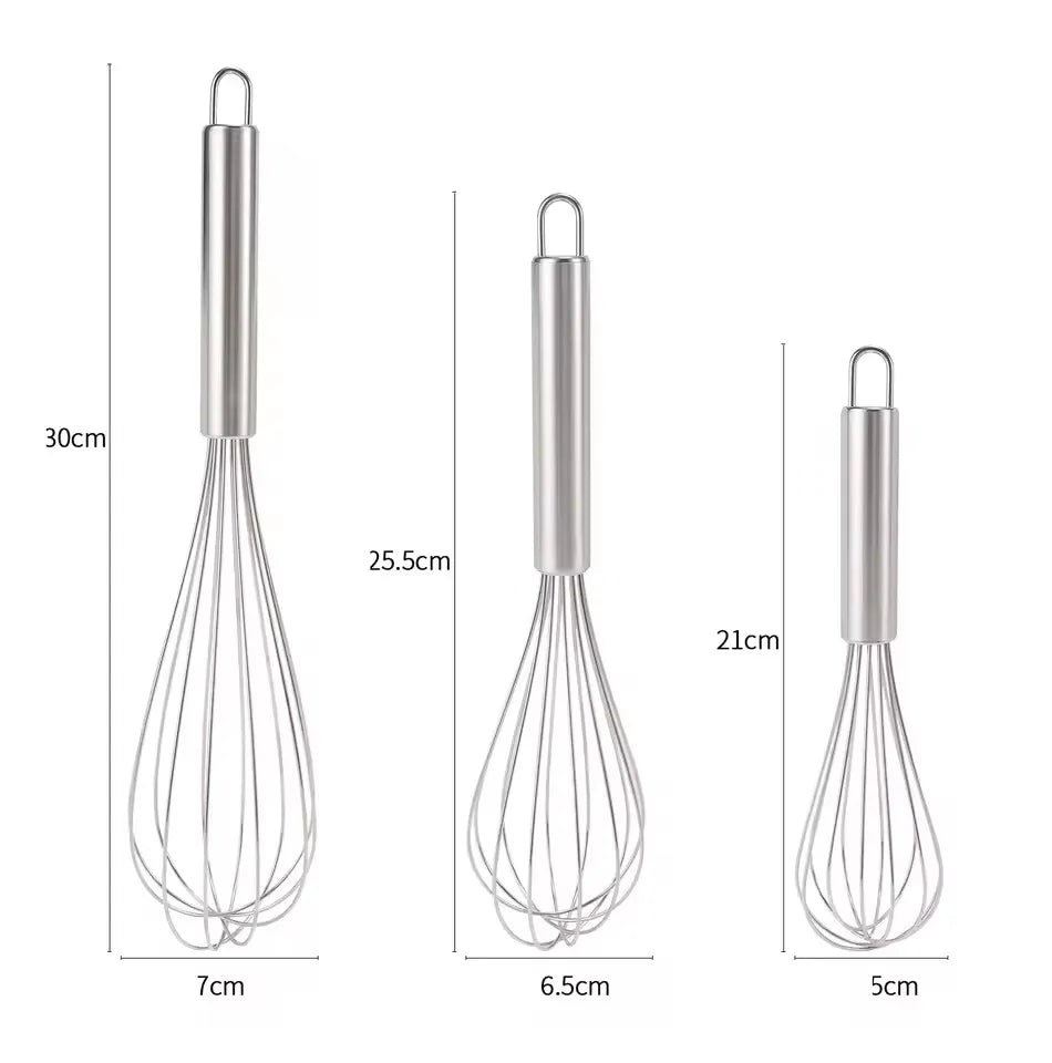 Manual Rotary Egg Beater | Stainless Steel Hand Whisk for Kitchen Baking