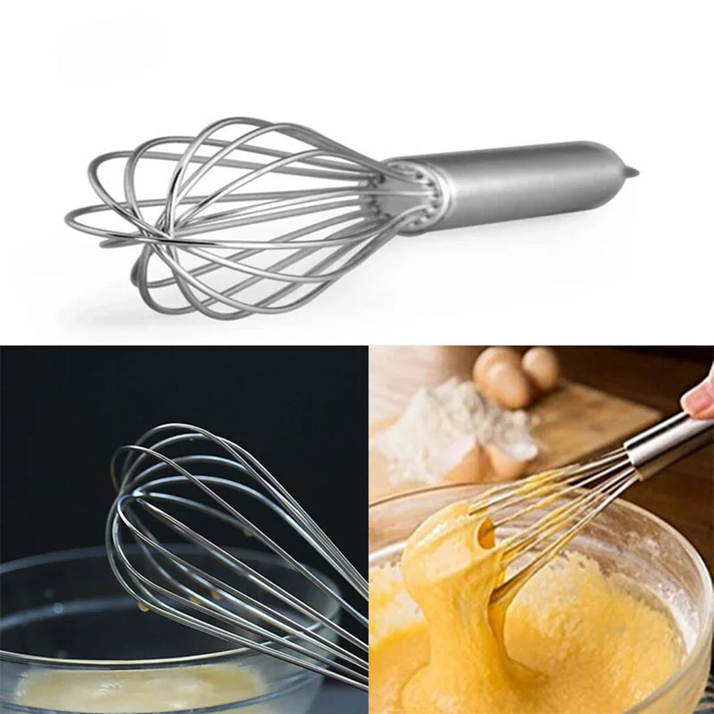 Egg Whisk Manual Egg Beater | Stainless Steel Kitchen Baking Utensil