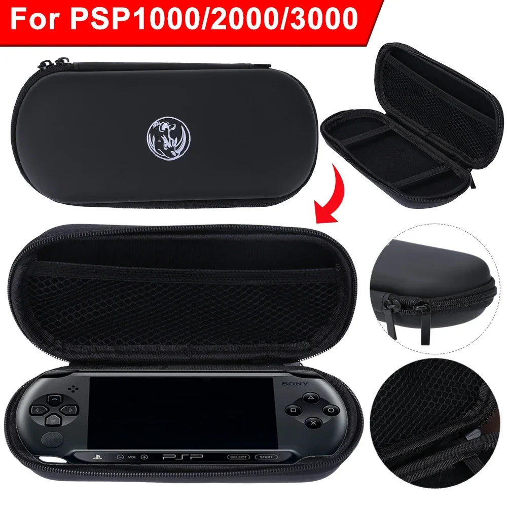PSP Carrying Case | Hard Shell Travel Pouch for Sony PSP 1000 2000 3000