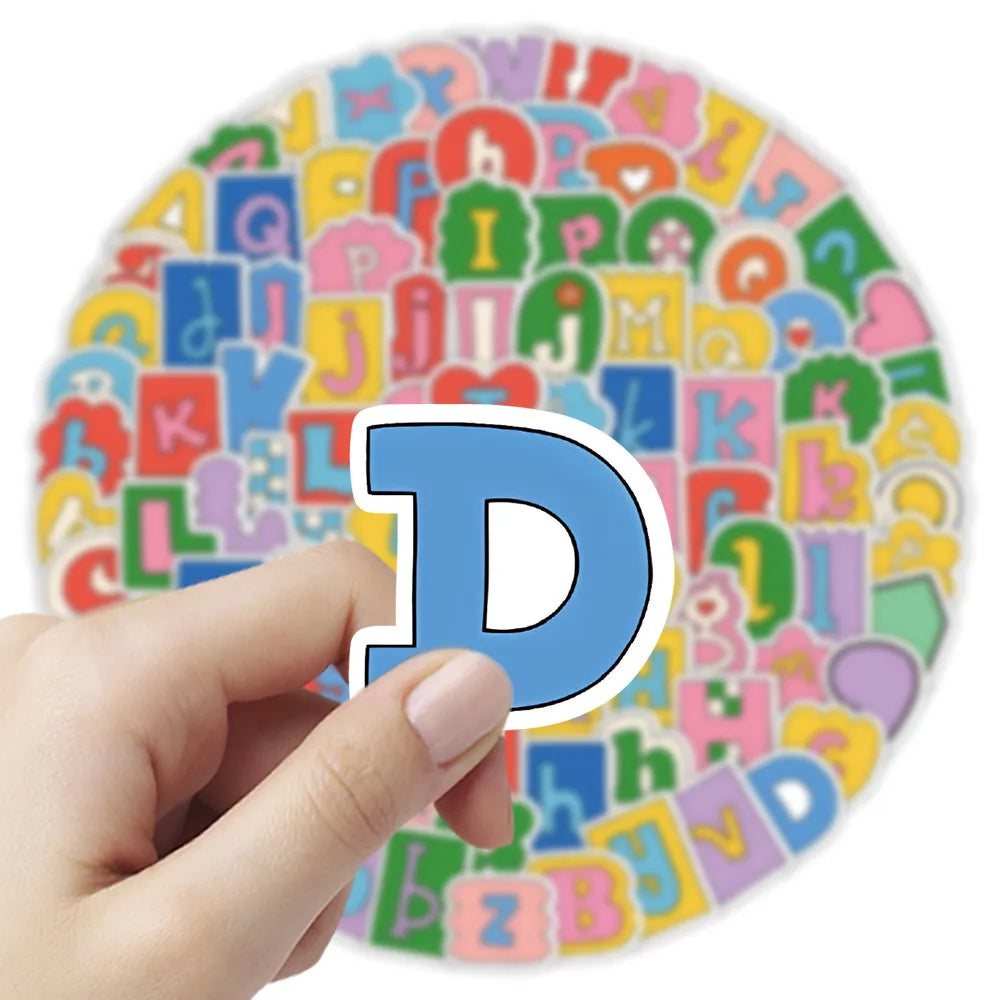 Alphabet Sticker Sheets for Journaling | 8 Sheets Cute Handwritten Style Labels