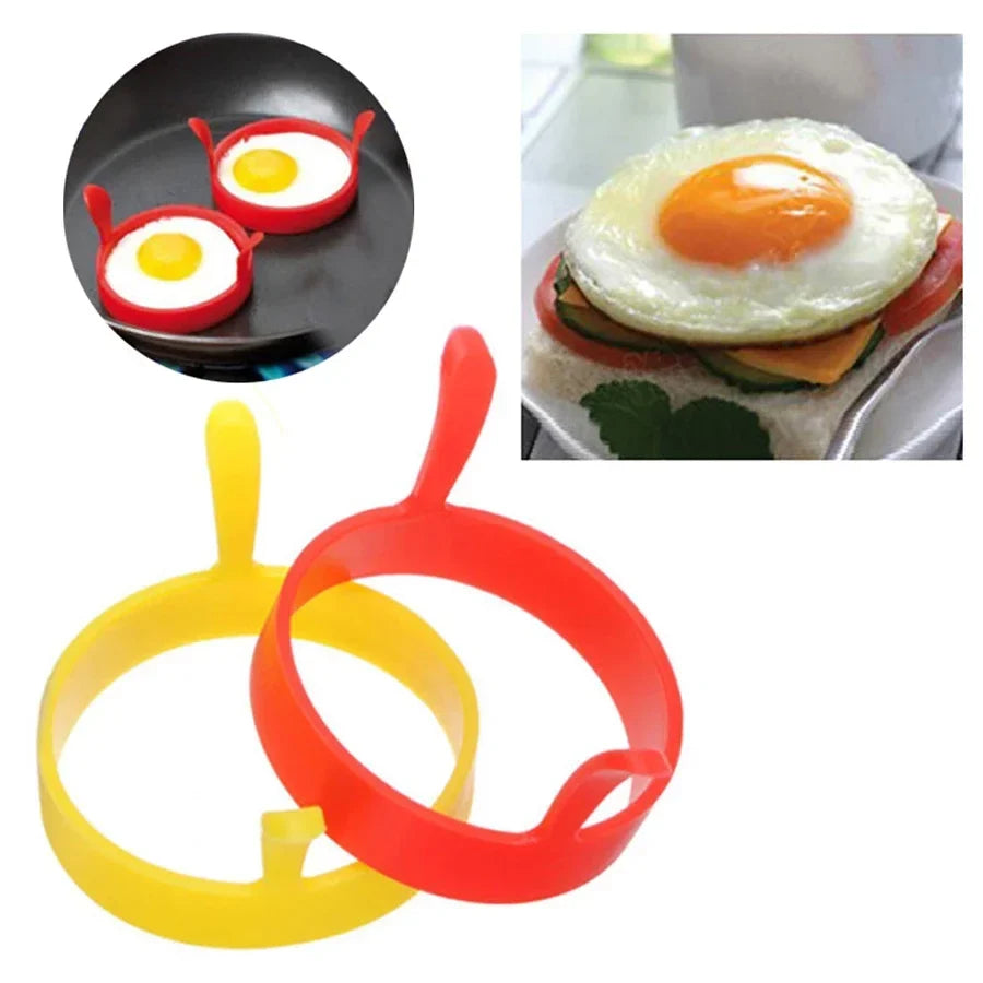 3Pcs Silicone Egg Rings for Breakfast | Food Grade Frying Molds