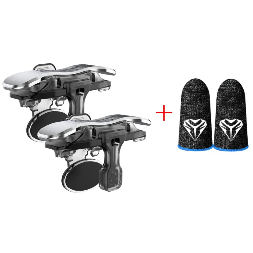 X8 Mobile Game Trigger | 6 Finger Sensitive Shoot Triggers for PUBG & Mobile Gaming