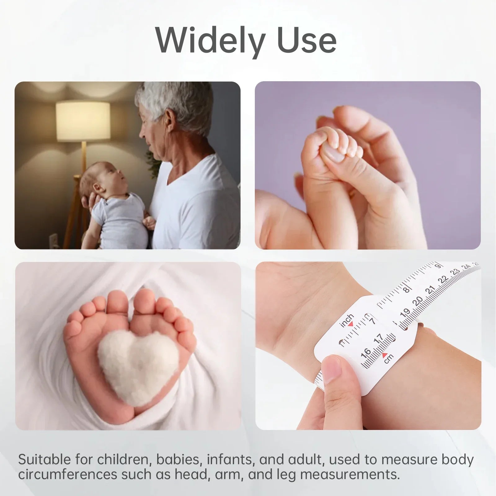 60cm Newborn Head Measuring Tape | Portable Pediatric Head Circumference Ruler