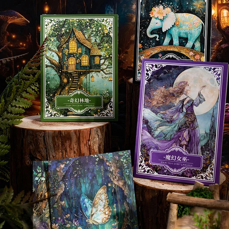30pcs Vintage Fairytale Secret Series Stickers | Collage & DIY Craft Material Pack