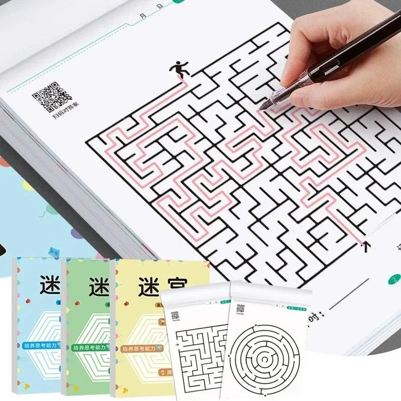 Kid's Maze Game Book | Educational Learning Toy for Concentration Training