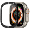 Aluminium Alloy Case+Tempered Glass for Apple Watch Ultra 2 49mm Anti-Scratch Screen Protector for iWatch Ultra 49mm Cover Film
