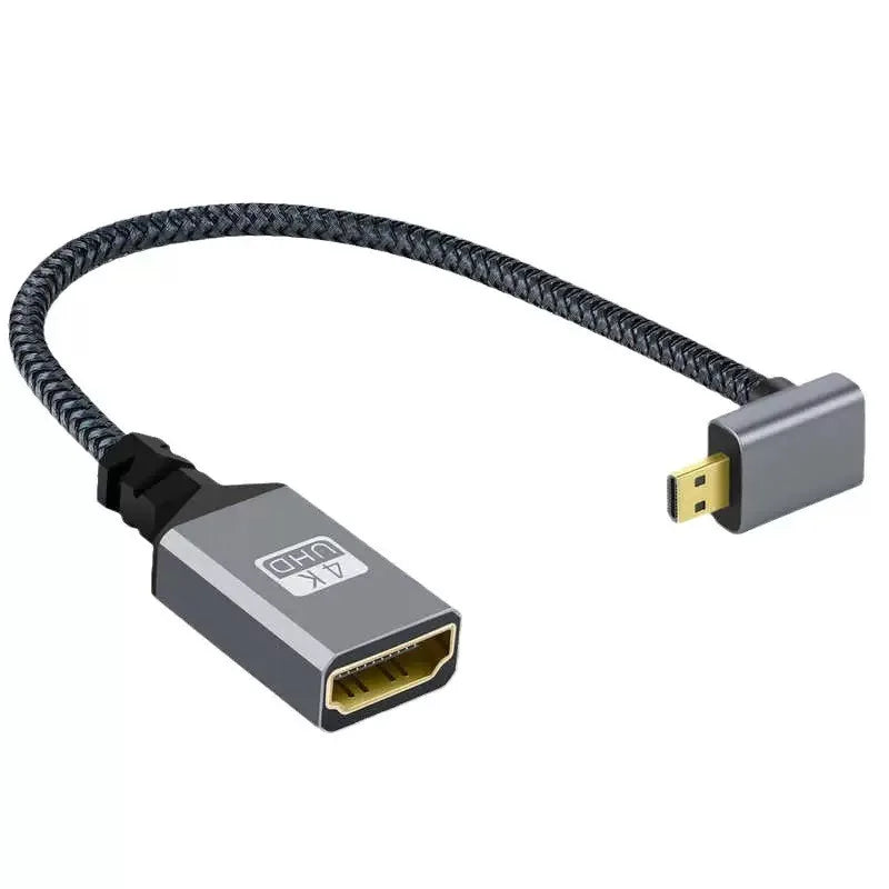 4K 60Hz HDMI-Compatible Extension Cable | Male to Female Adapter for Micro/Mini HDMI
