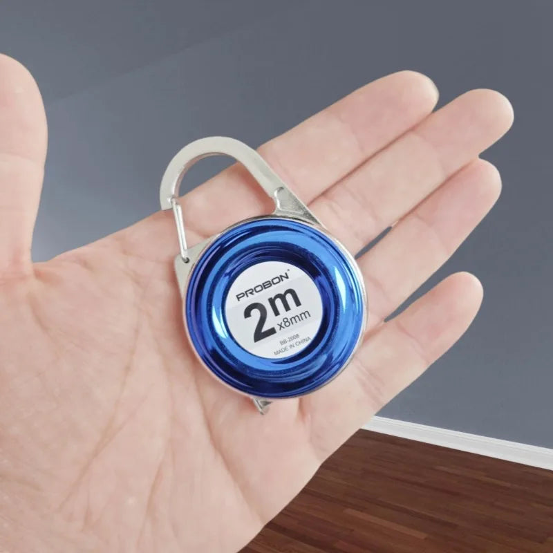 2M Keychain Tape Measure | Portable Mini Measuring Ruler for DIY and Home Use