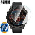1-2 Pack HD Tempered Glass For Garmin Fenix 8 43MM 47MM 51MM 9H Anti-scratch Easy To Install Protective Film Screen Protector