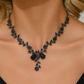 Water Drop Leaf Necklace | Women's Fashion Jewelry for Date and Party
