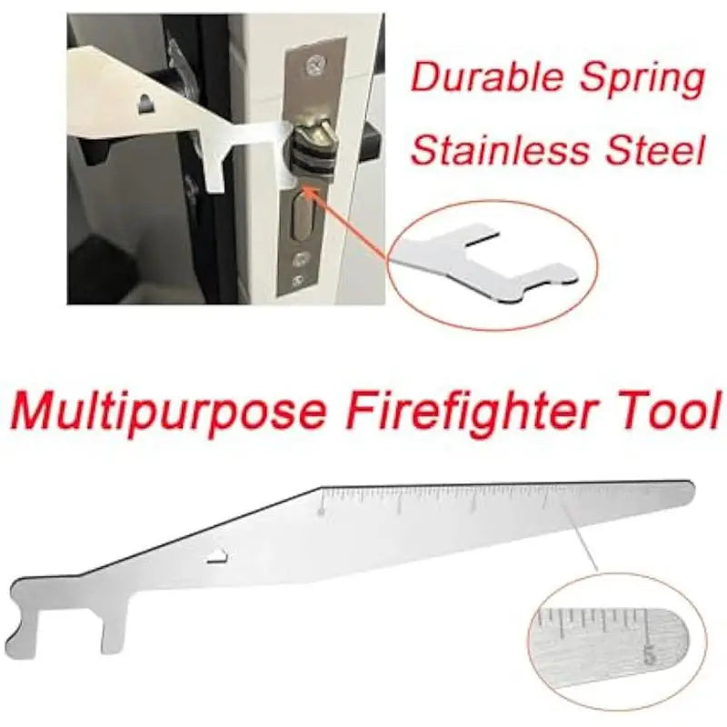 Firefighter Multitool Pry Bar | Spring Steel Leverage Tool for First Responders