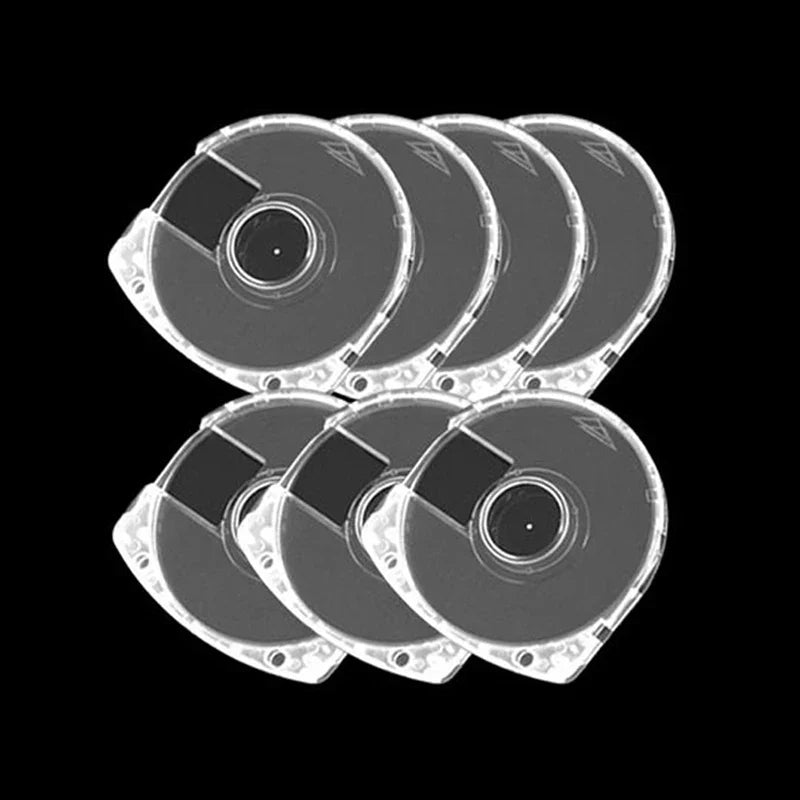 Transparent PSP UMD Replacement Shell 5-Pack | Clear Disc Case Cover for PSP 1000 2000 3000