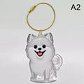 Pet Fur Keepsake Capsule Keychain | Clear Dog Hair Memorial Pendant for Pet Lovers