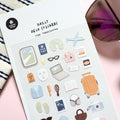 Korean Import Suatelier Happy Journey Paper Stickers | Scrapbooking DIY Journal Stationery Set
