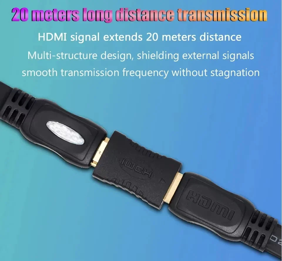HDMI 2.1 Extender Adapter | 4K Female to Female Coupler for TV, Monitor & Projector