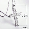 Cross Pendant Necklace for Women | Multi Color Crystal Jesus Pendant Jewelry