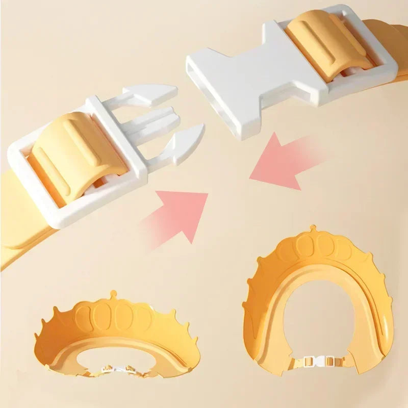 Baby Shower Cap with Adjustable Eye Protection | Waterproof Bath Shampoo Visor for Kids 0-6 Years
