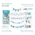 10 pcs Vintage Festival Hollow Landscape Scrapbook Stickers | Handmade Collage Journal Pack