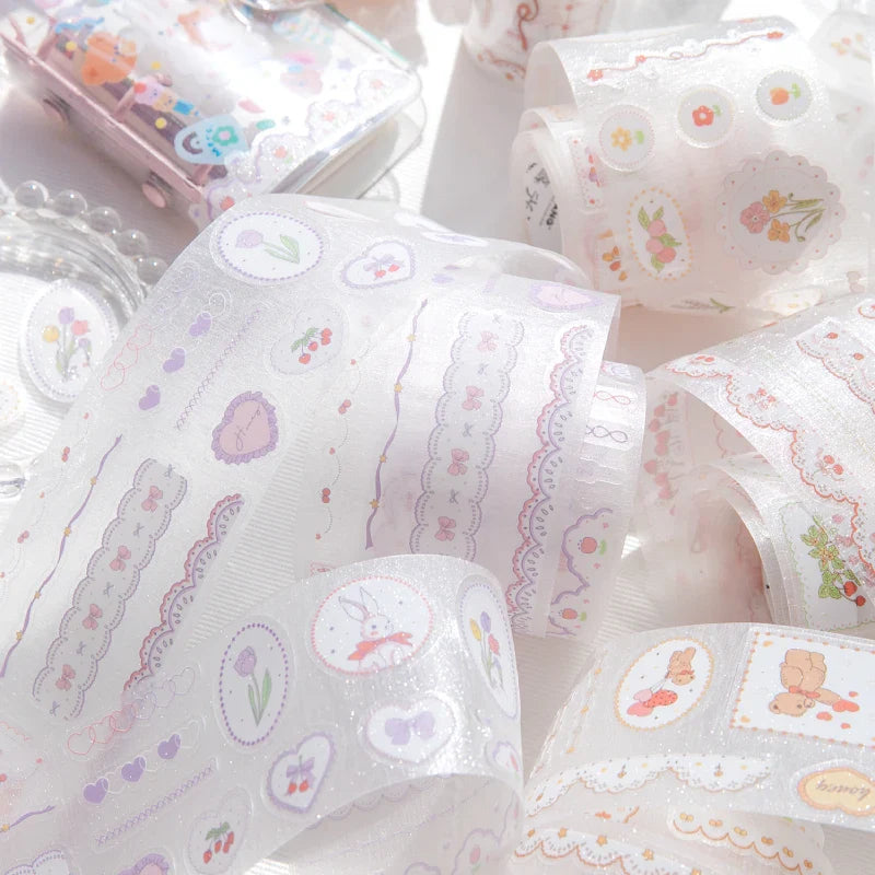 Journal GO Dessert Strawberry Washi Tape Set | Scrapbooking and Journaling Masking Tape