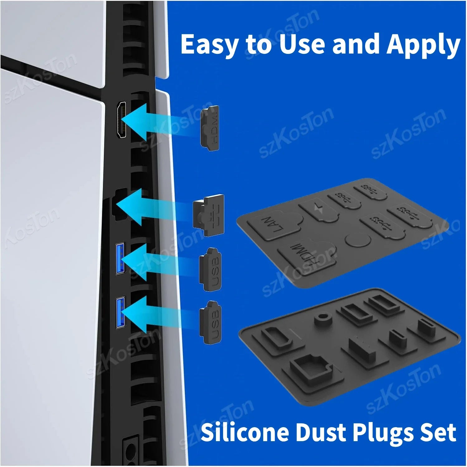Cooling Fan Vents Dust Filter for PS5 Slim PS5 Pro | Game Console Accessories Dustproof Kit