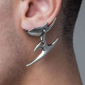 Dart Clip Stud Earrings | Punk Geometric Unisex Jewelry