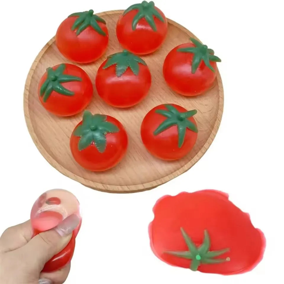 Taba Squishy Cool In Summer Tomatoes Water Balloon | Unbreakable Artificial Fruit Squeeze Toys for Beach Water Fights
