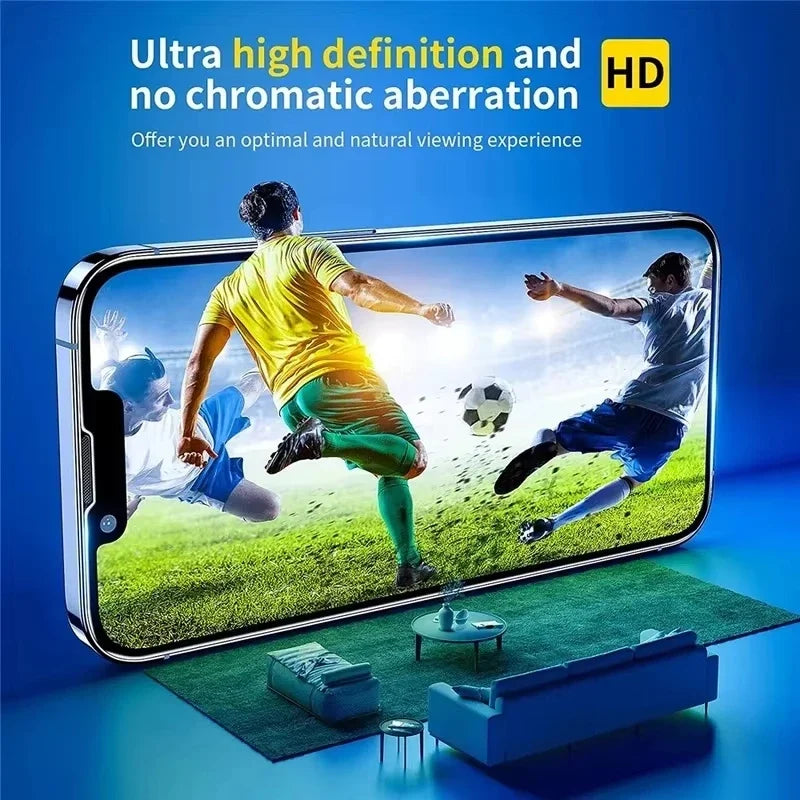 3Pcs Tempered Glass for iPhone 14 13 12 11 15 16 17 Pro Max Mini Screen Protectors for iPhone Air XR XS MAX 7 8 Plus 16e Glass