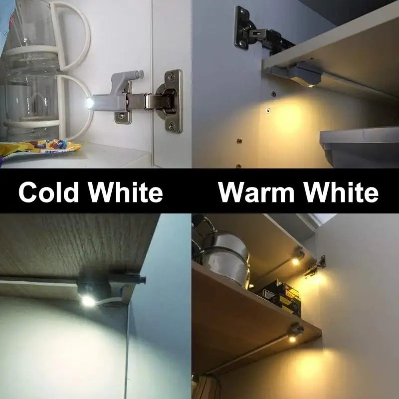 10-1PC LED Inner Hinge Lamp | No Battery Under Cabinet Lights with Auto Sensor