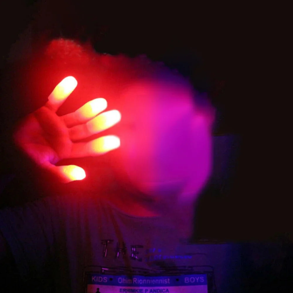 LED Light Up Finger Props | Magic Trick Thumb Lights for Parties