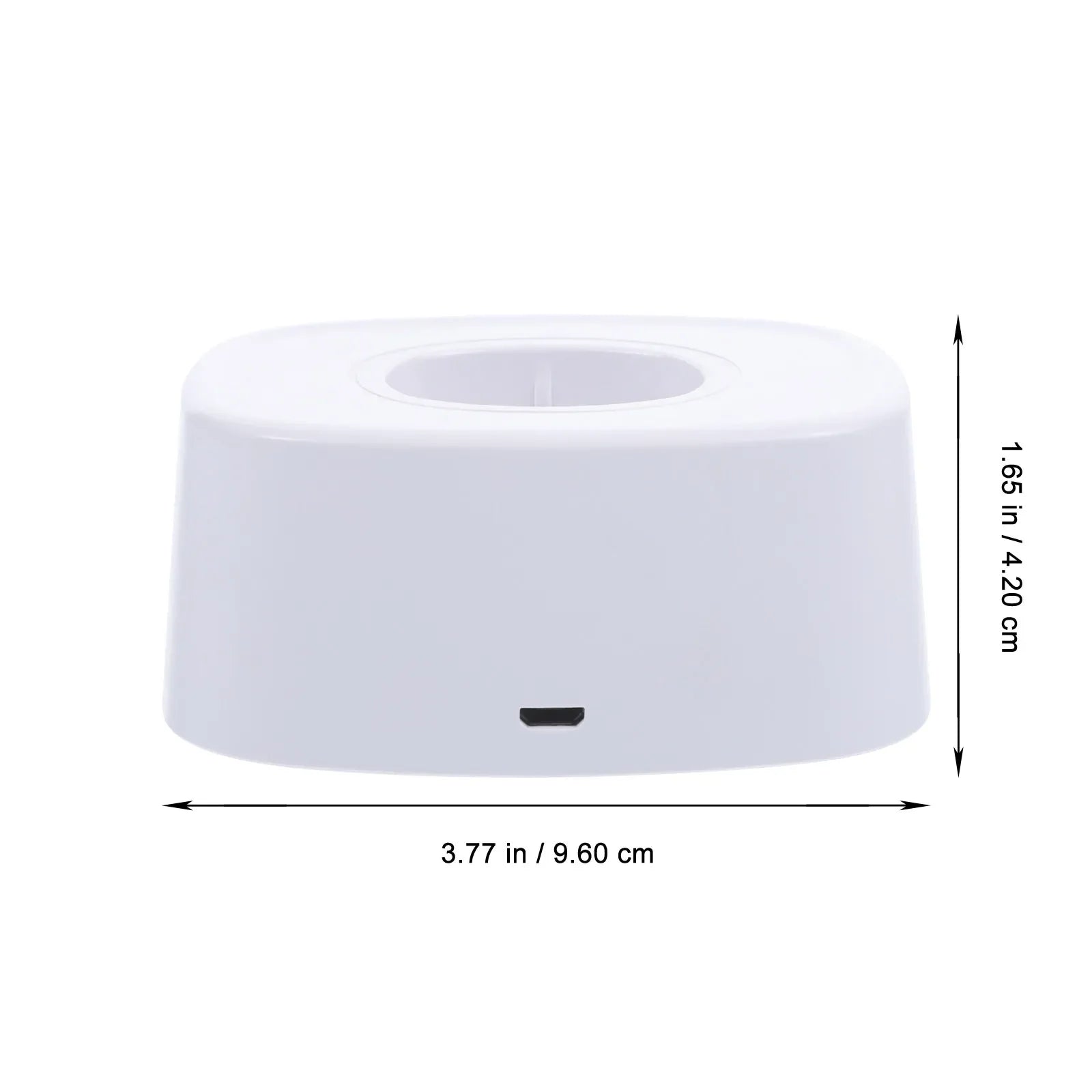 Compact Electric Mosquito Swatter Charging Base | White Storage and Pest Control