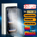 3/2/1PCS Screen Protector For iPhone 17 Pro Tempered Glass For iPhone Air 17 17e iPhone 18 Pro Max Full Glue Protective Glass
