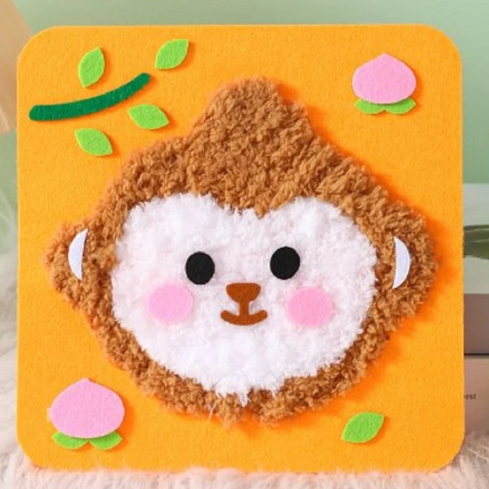 Creative DIY Sewing Kit for Beginners | Cute Animal Embroidery Doll Set