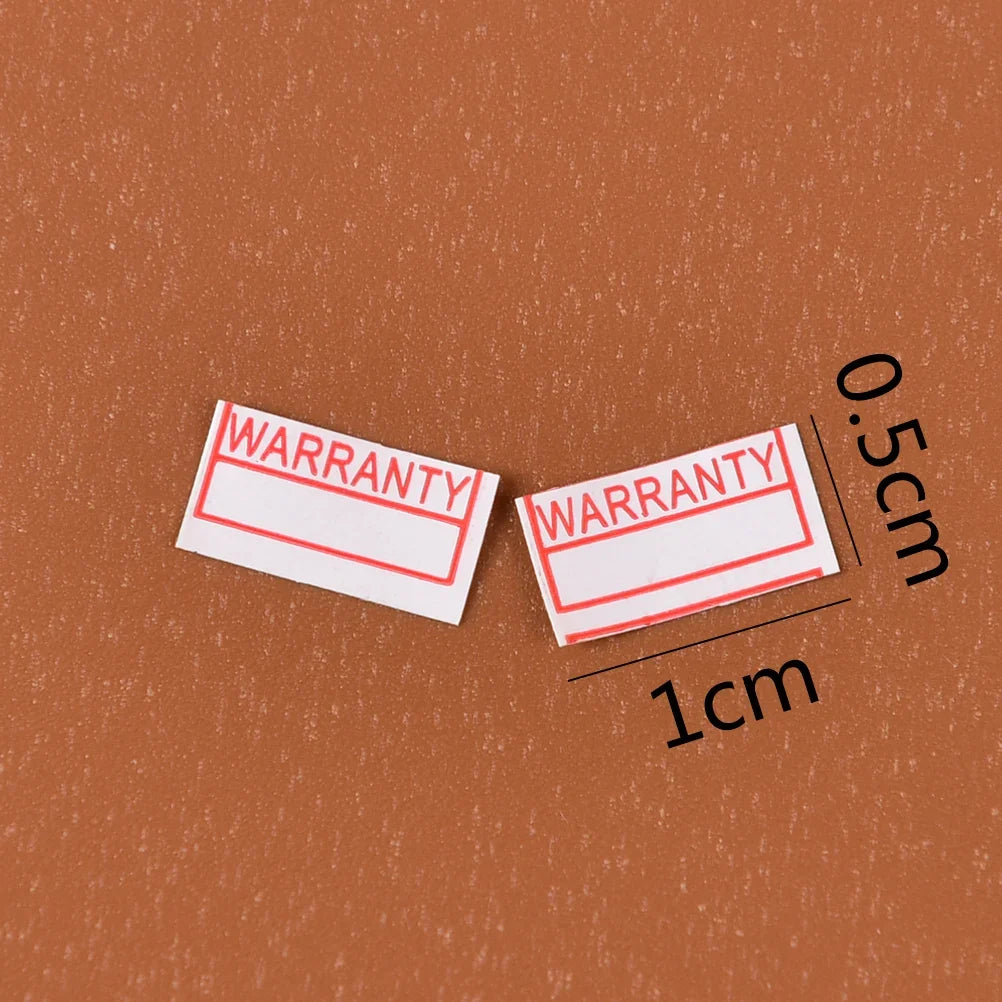 1000pcs Warranty Void If Removed Stickers | Red Security Seals