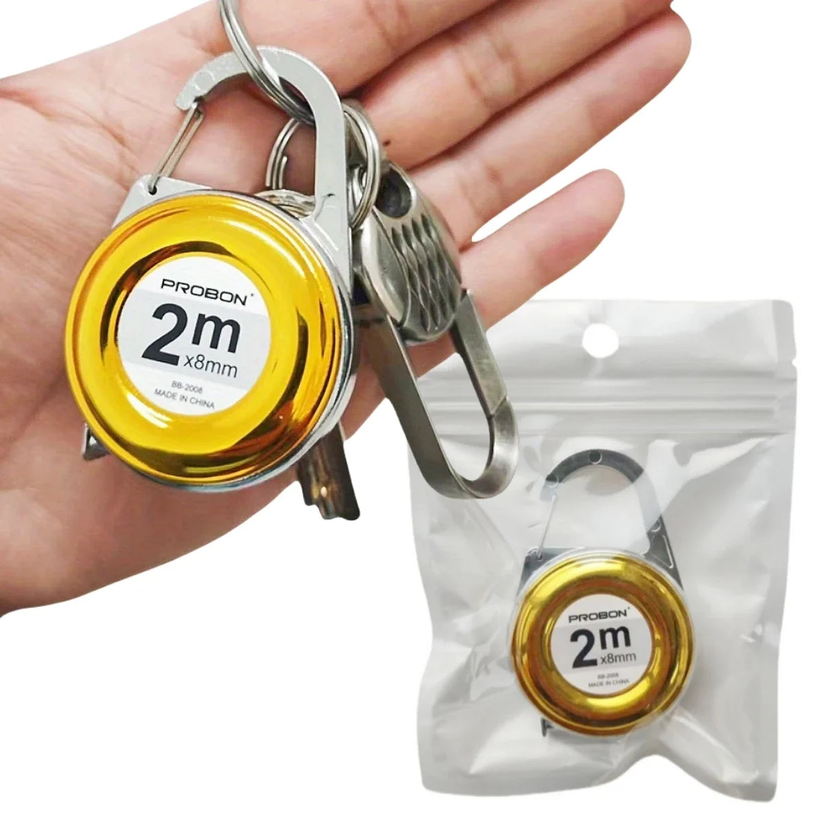 2M Keychain Tape Measure | Portable Mini Measuring Ruler for DIY and Home Use