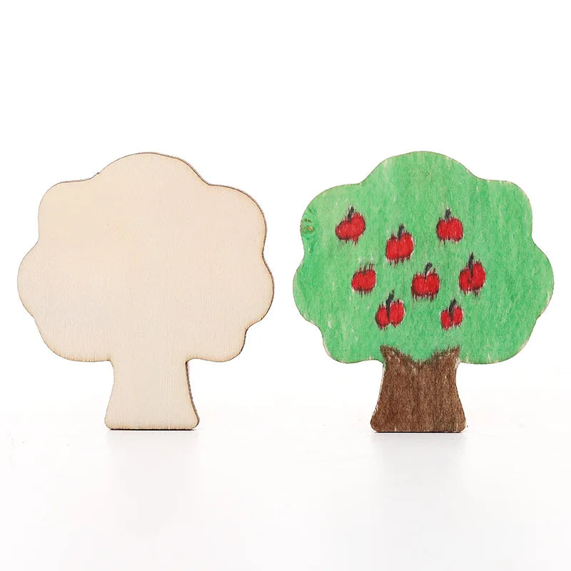 20 Pieces Montessori Wooden Stencil Set | Kids DIY Drawing and Coloring Toys