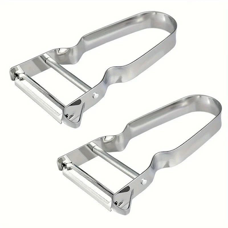 Stainless Steel Peeler | 2-in-1 Kitchen Fruit and Vegetable Slicer