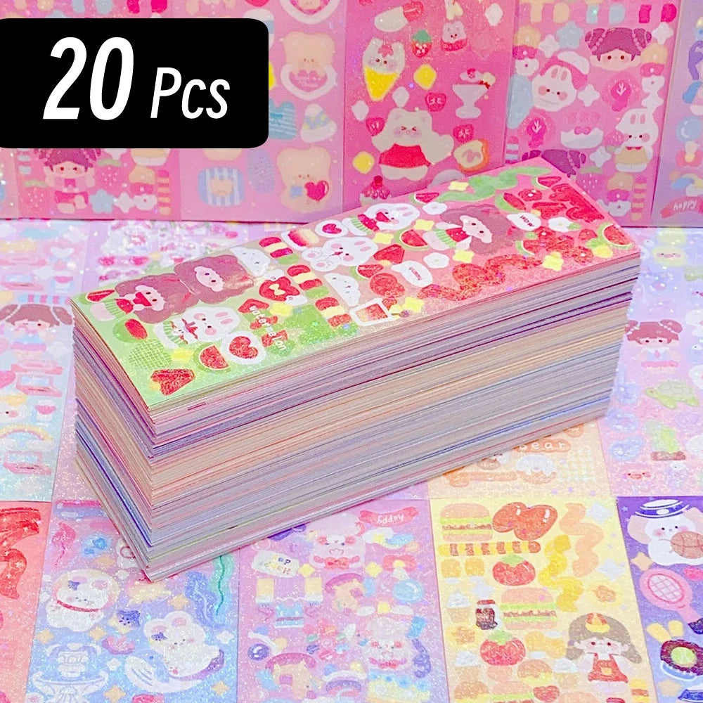 200p Kawaii Stickers for Kids | Cute Stationery Diary Decoration Set
