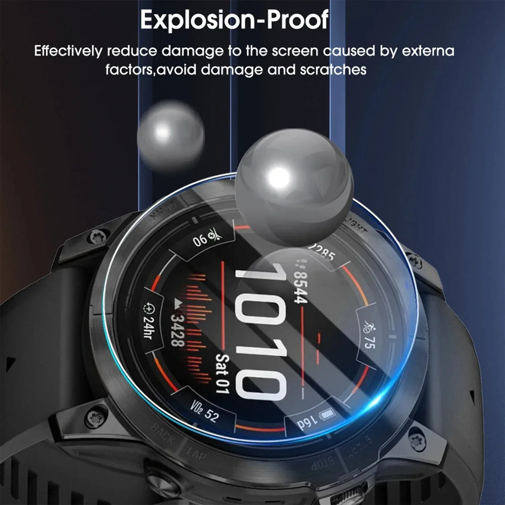 1-2 Pack HD Tempered Glass For Garmin Fenix 8 43MM 47MM 51MM 9H Anti-scratch Easy To Install Protective Film Screen Protector