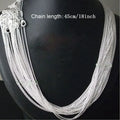 925 Sterling Silver O-Chain Necklace | 5 Lengths 1mm Link Chain for Men Women
