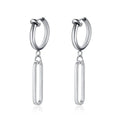 Vintage Razor Hollow Drop Earrings | Stainless Steel Punk Dangle Earrings for Men and Women