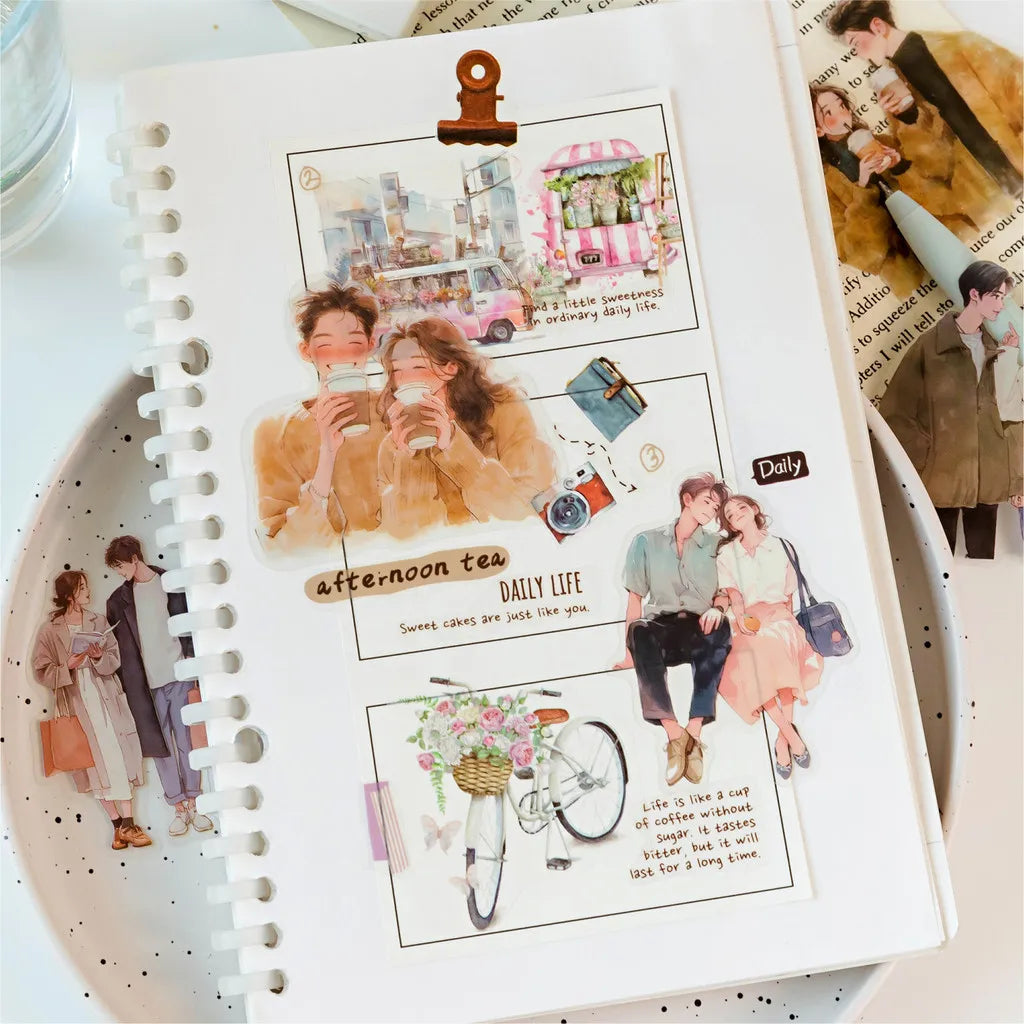 Journamm 30-Piece PET Ins Stickers Set | Diary Life Combo Kit for Scrapbooking