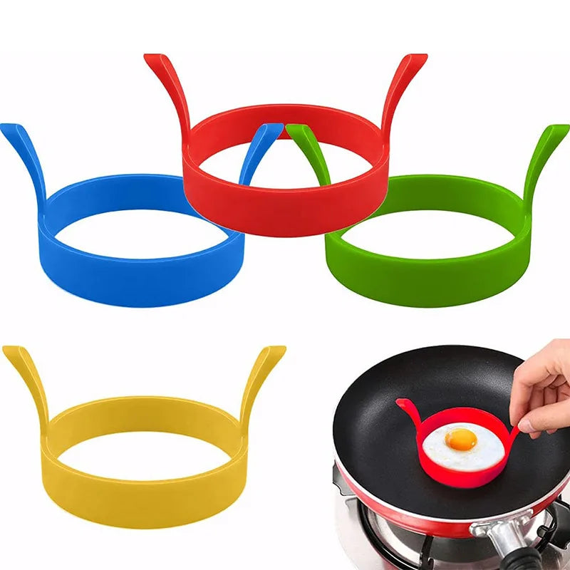 Silicone Egg Ring Mold | Nonstick Fried Egg and Pancake Mold Set