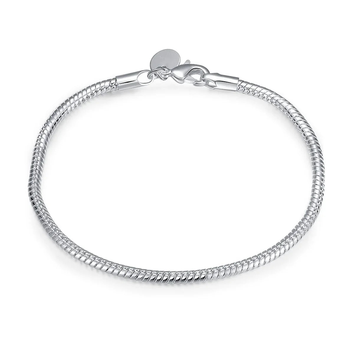 Sterling Silver Snake Chain Bracelet 3mm | DIY Jewelry Gift for Women