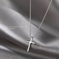 925 Sterling Silver Cross Necklace | Elegant Women's Pendant Jewelry
